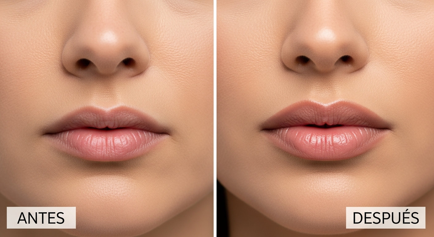 Antes y después de Ácido Hialurónico en Elyzea