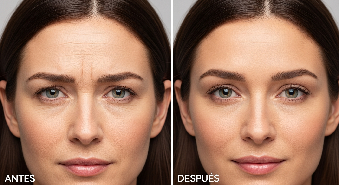 Antes y después de neuromoduladores en Elyzea