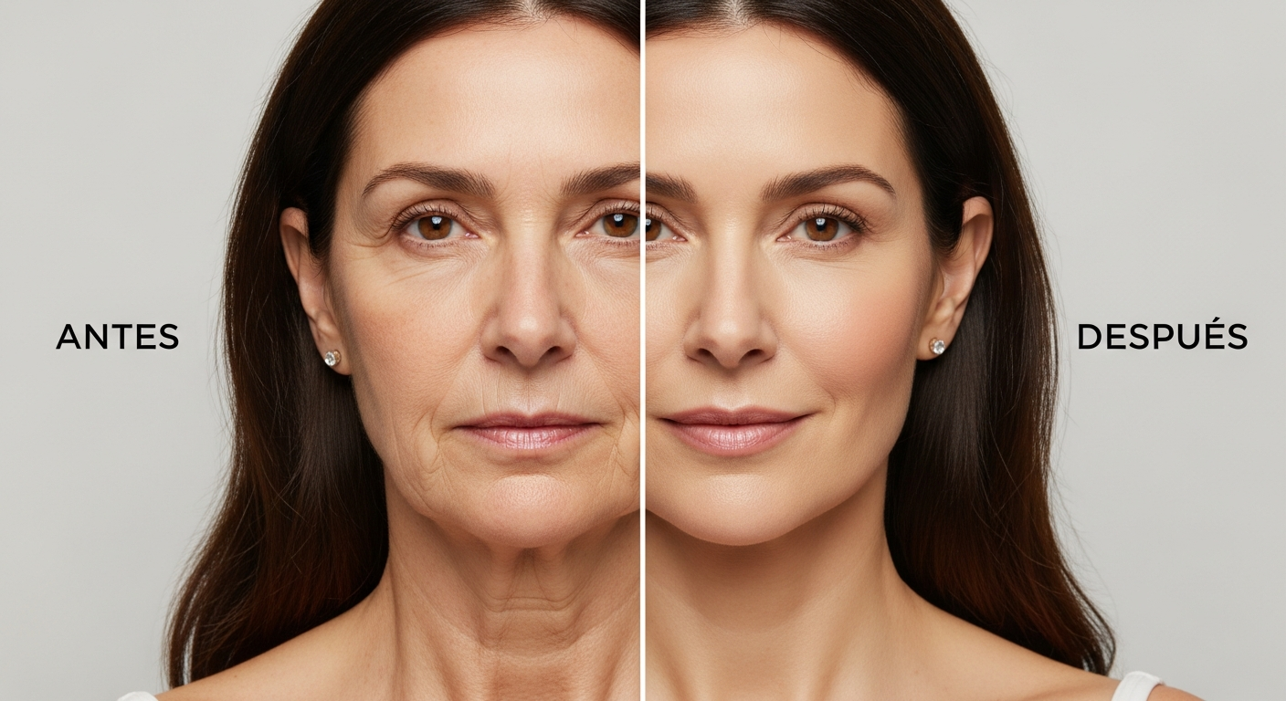 Antes y después de HIFU Facial en Elyzea