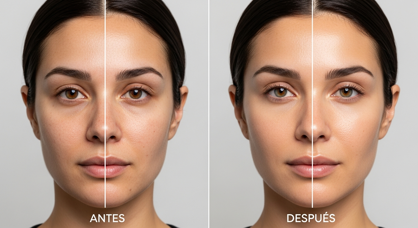 Antes y después de HydraFacial en Elyzea