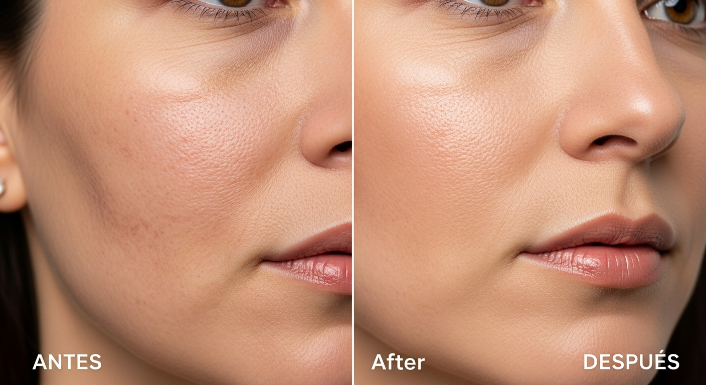 Antes y después de Láser CO₂ Fraccionado en Elyzea